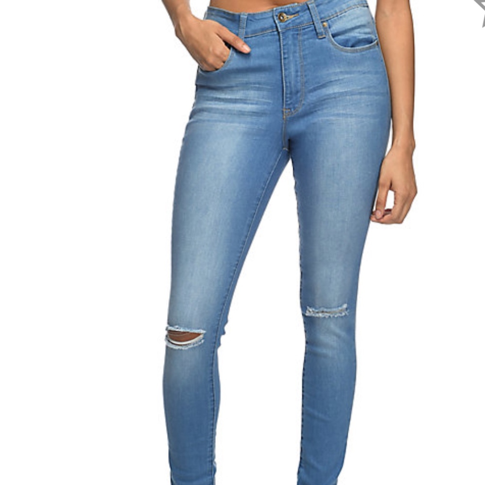 Empyre Drea High-Rise Blue Jeggings